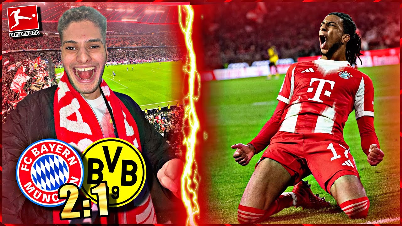 BAYERN GEWINNT DEN KLASSIKER!!! 😍🔥 | FC Bayern vs. Borussia Dortmund 2:1 - Stadionvlog | MIDO