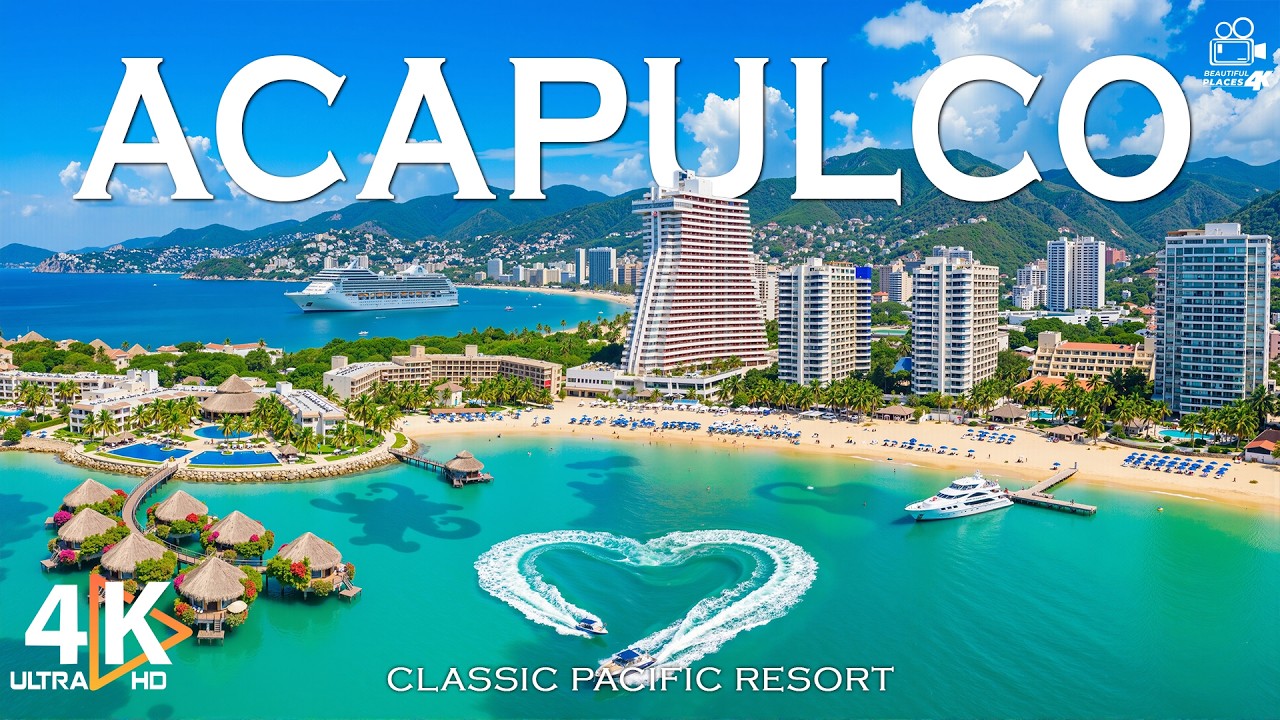 Acapulco Summer 4K ☀️ Golden Beaches, Cliff Divers & Mexican Coastline | Video 4K UHD Travel