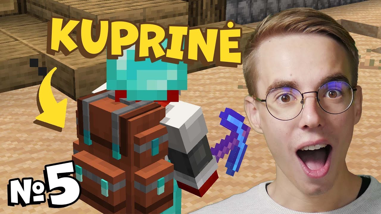 Didelė Kuprinė su Magnetu! #5 Geresnis Minecraft