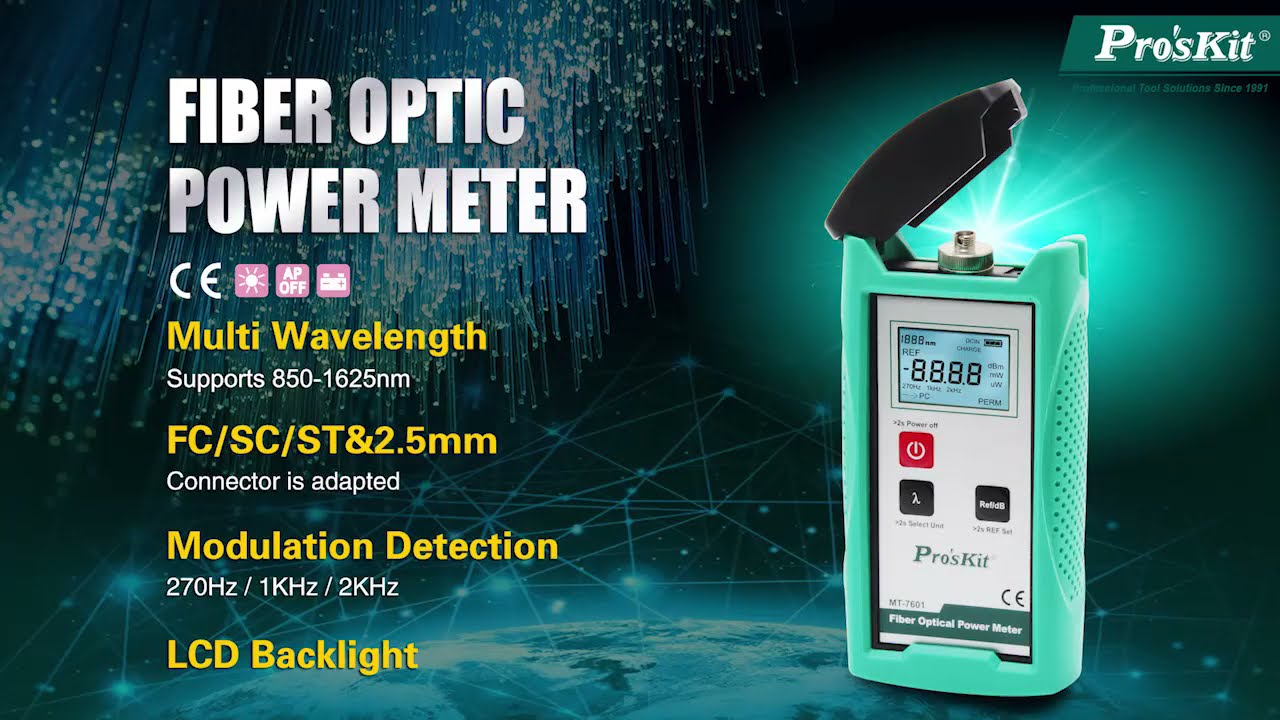 Pro'sKit MT-7601  Fiber Optic Power Meter