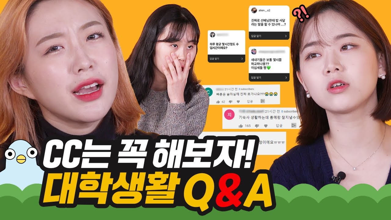 선배들이 말해주는 새내기 대학생활 꿀팁 [이십세들]