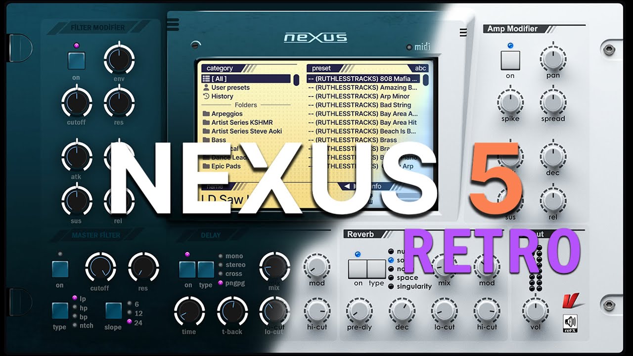 Refx Nexus 5 Retro Skins | Photoshop + Knobman | Download Link Project