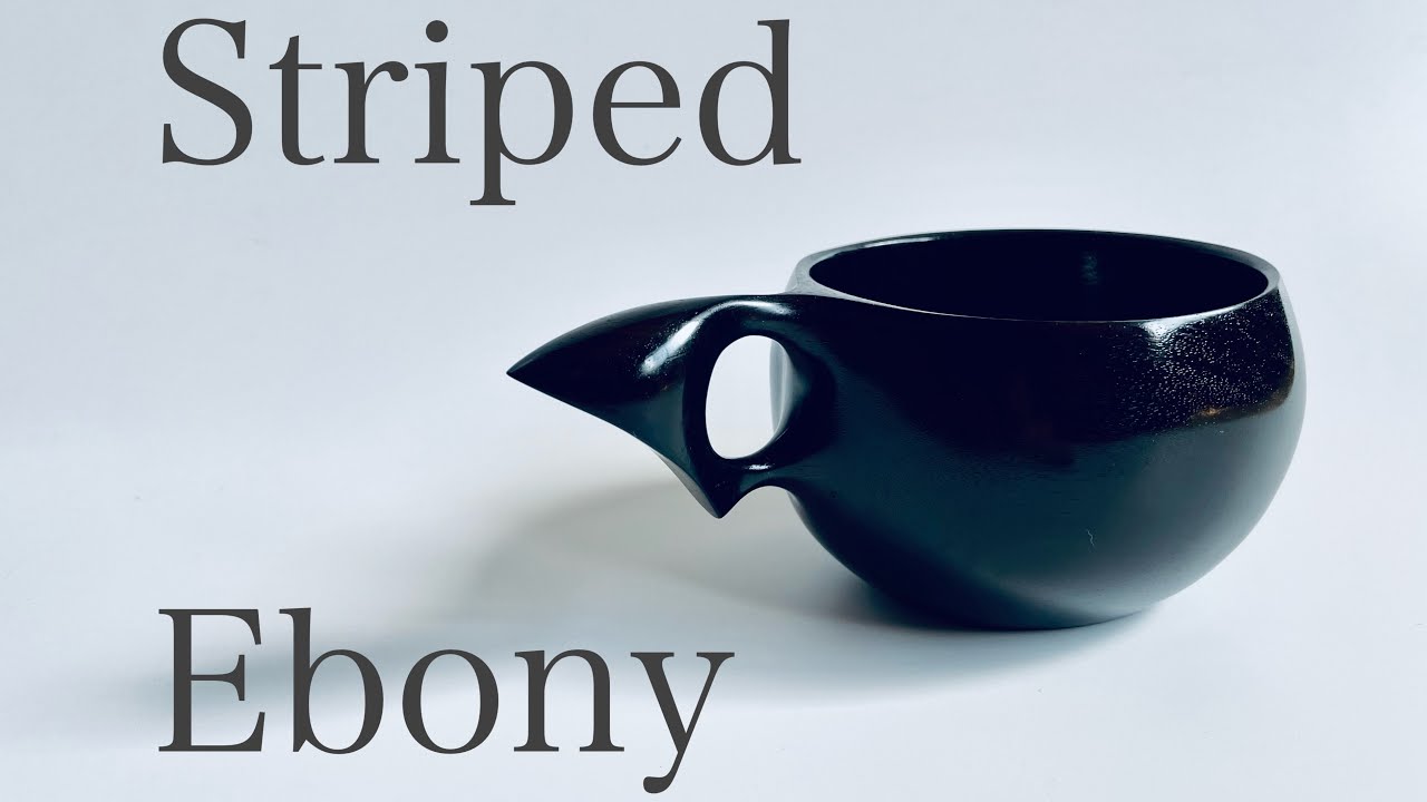 【woodturning】Stripe Ebony challenge.【木工旋盤】縞黒檀の加工にチャレンジ