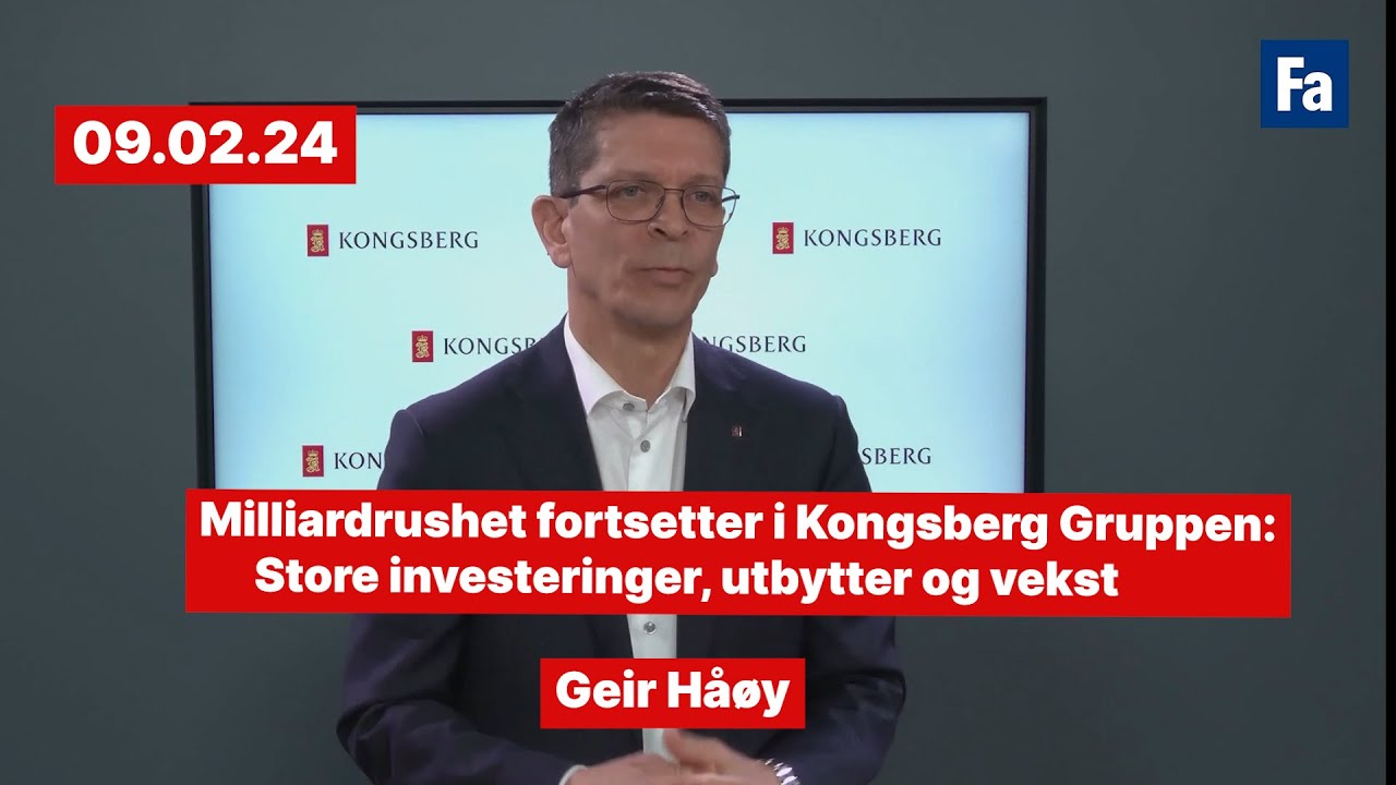 Kongsberg Gruppens endeløse vekst, Equinors pengeflom utenlands og Ferrari Purosangue