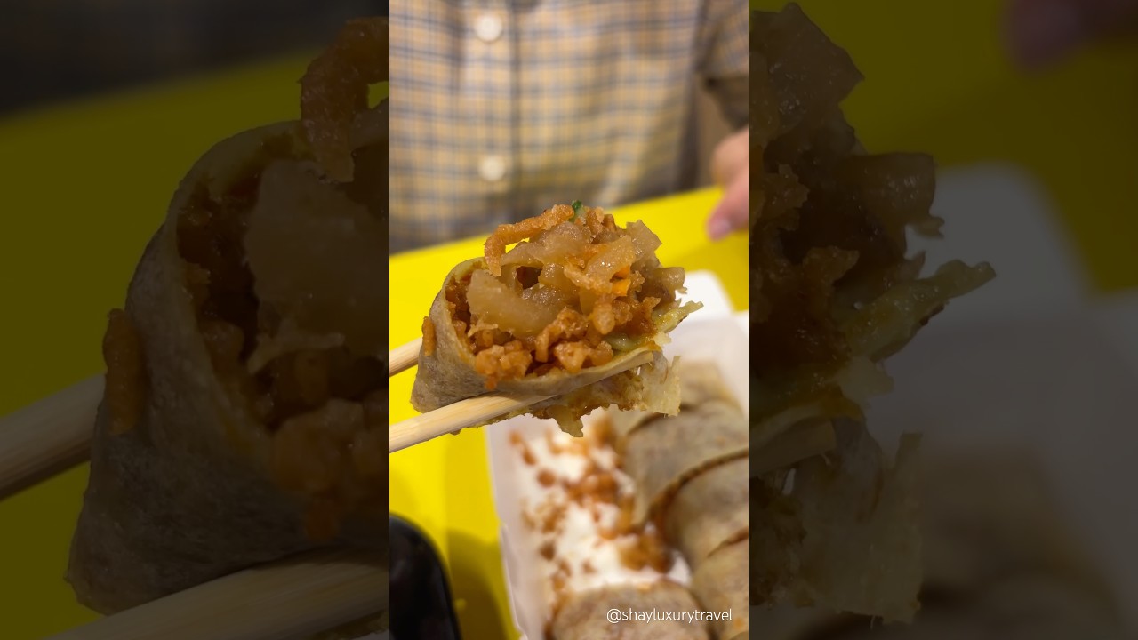Have you tried Malaysian Street Food Sisters Crispy Popiah Egg Roll yet? 🥚🌯🥚 #malaysianstreetfood