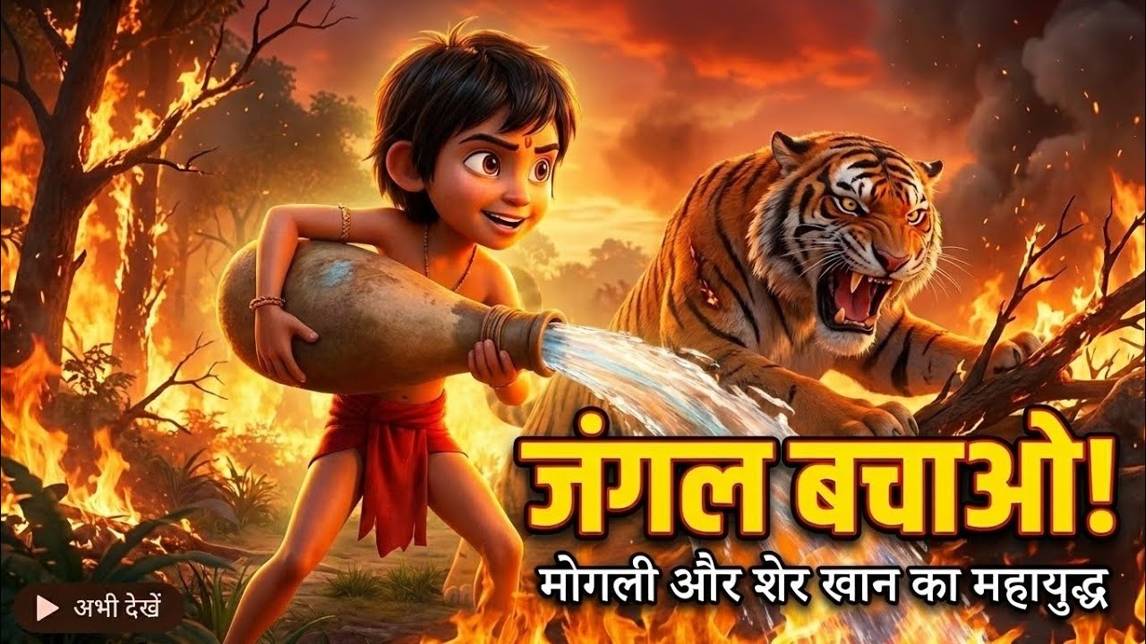 MOWGLI HAI JUNGLE KA RAJA! 3D Hindi Kids Story🐯🔥 | Jungle Book New Episode -3
