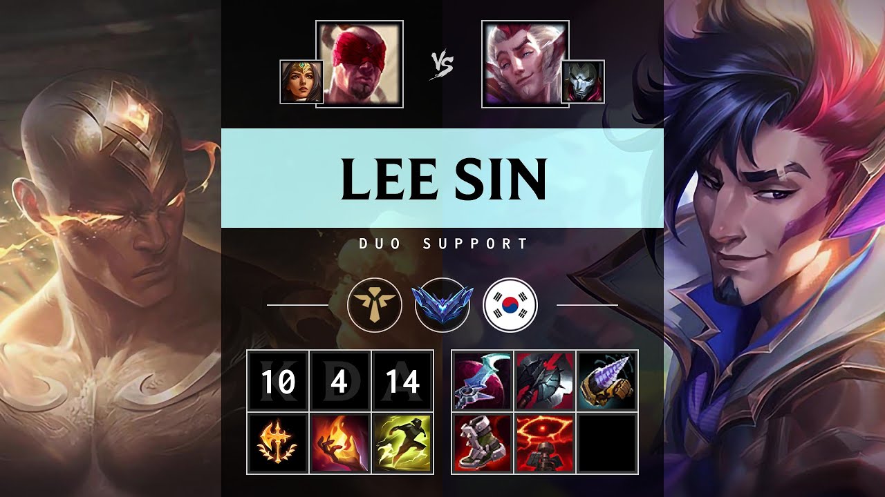 Lee Sin Support vs Rakan - KR Diamond Patch 25.14