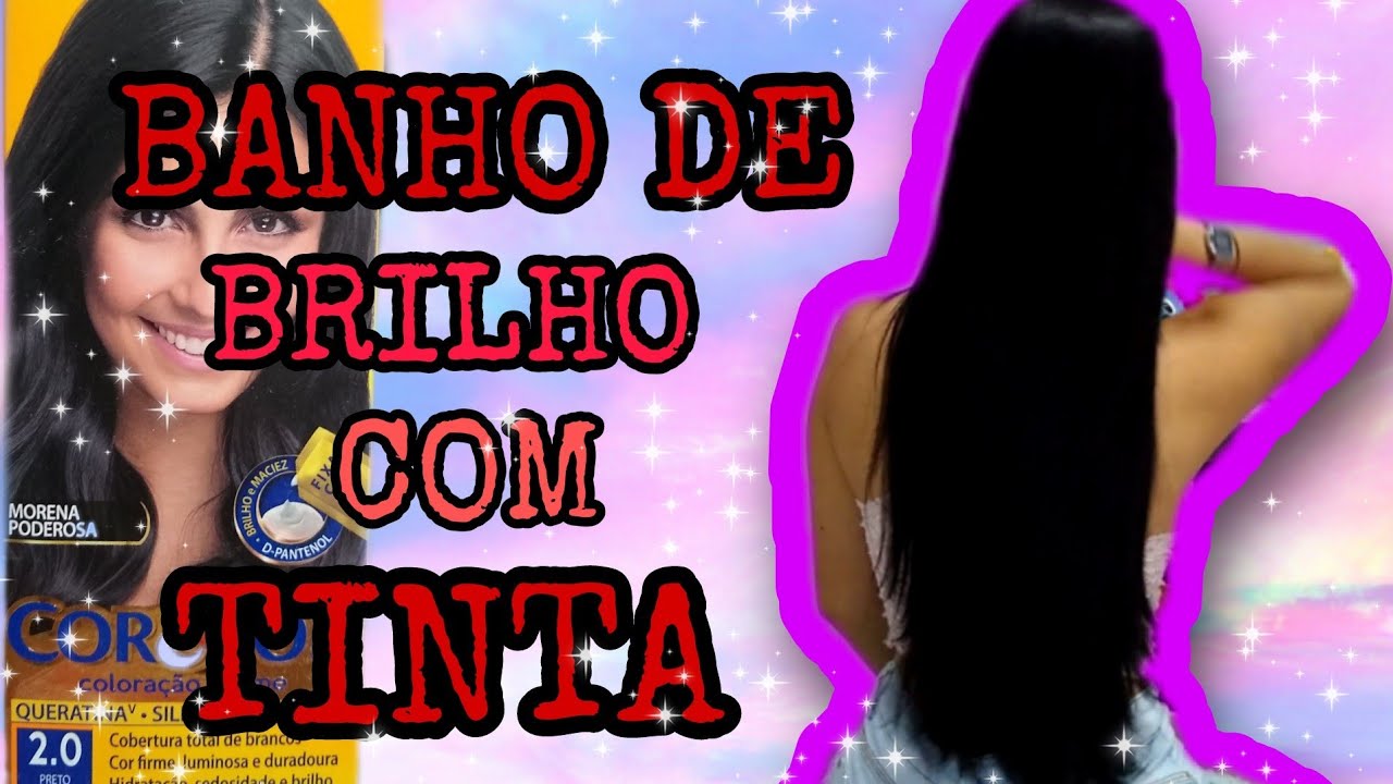 BANHO DE BRILHO COM TINTA DE CABELO/ PRETO COR&TOM