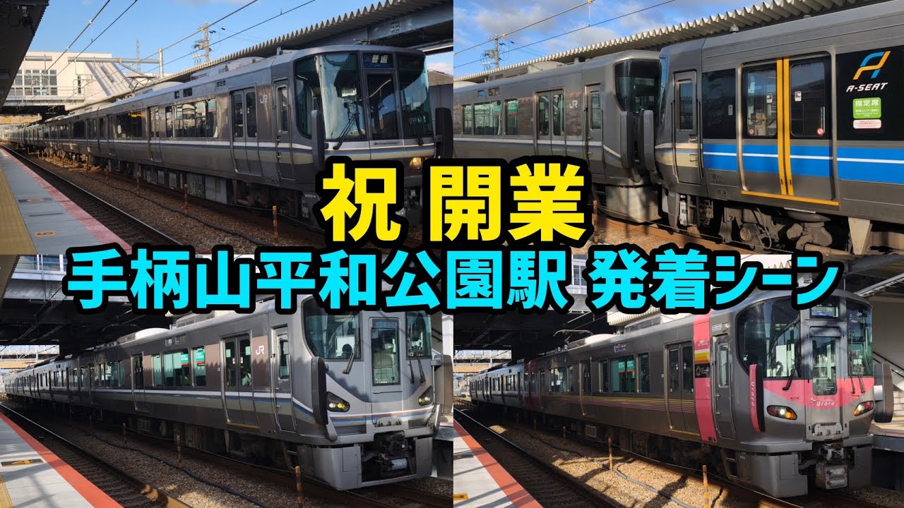 〔㊗開業〕JR西日本 手柄山平和公園駅発着集