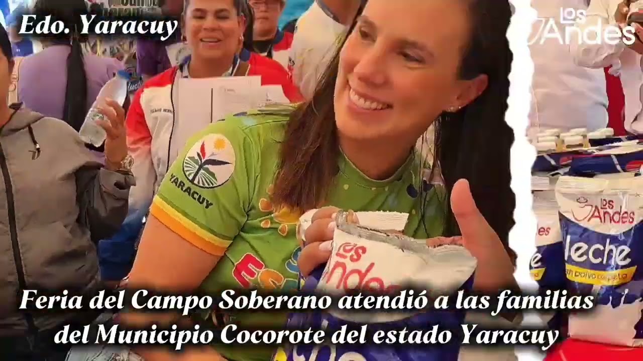 Familias de Cocorote #Yaracuy fueron atendidas con la Feria del Campo Soberano