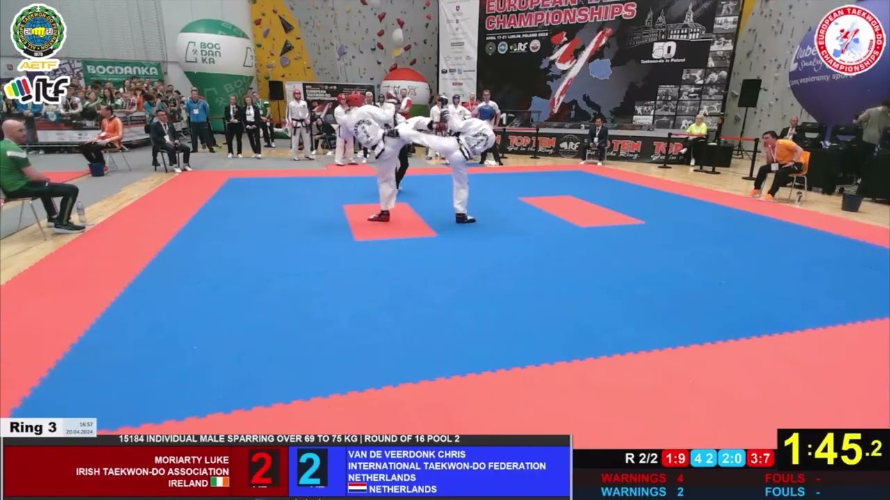 LUKE MORIARTY (IRL) VS CHRIS VAN DE VEERDONK (NED) -75KG | ITF EUROPEAN CHAMPIONSHIPS 2024 POLAND