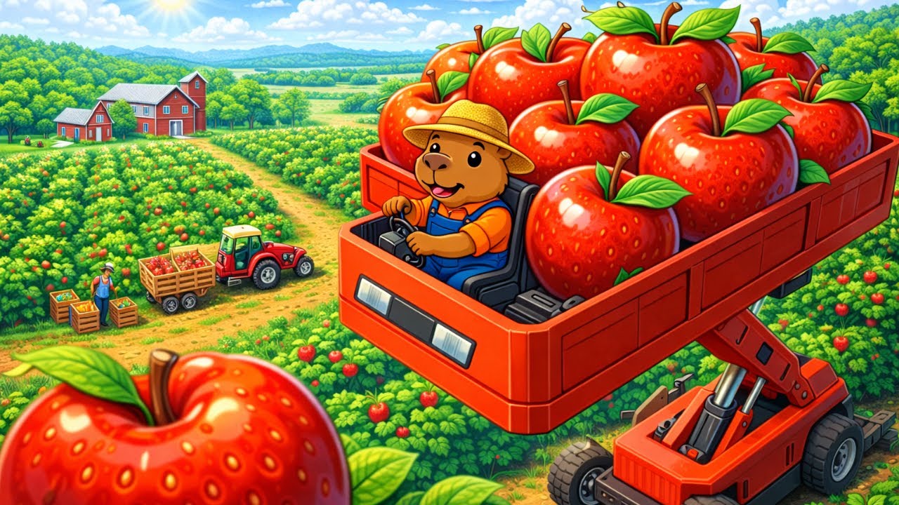 Relaxing Farm Truck Day 🌾 Smooth Heavy Machine Work | Cappy Farm Ep. 14