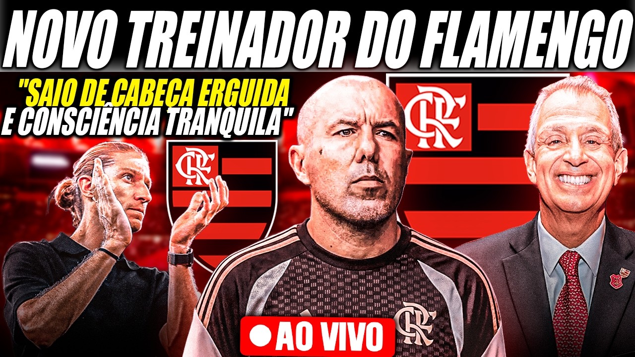 🔴AO VIVO | LEONARDO JARDIM CHEGA AO RIO PARA ASSINAR CONTRATO COM O FLAMENGO! FILIPE LUIS SE DESPEDE