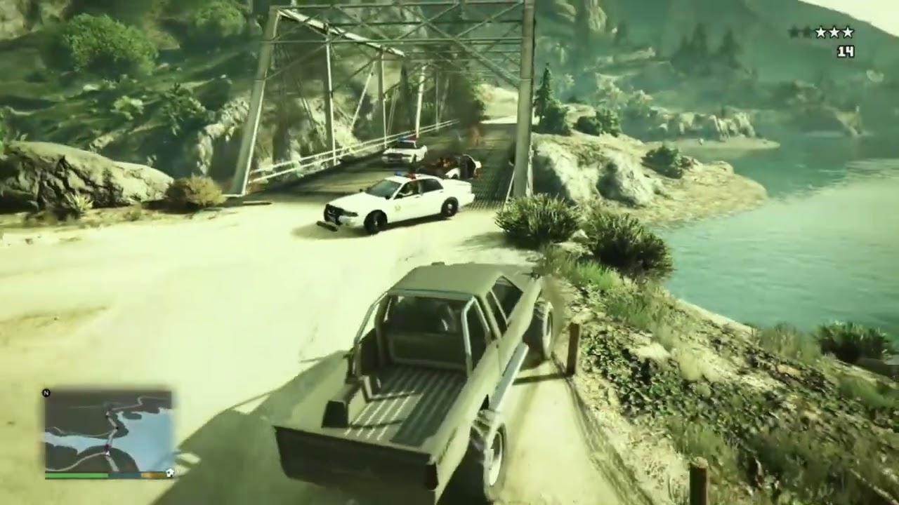 GTA 5 Dirt Road Police Chase Gone Wild! #gta