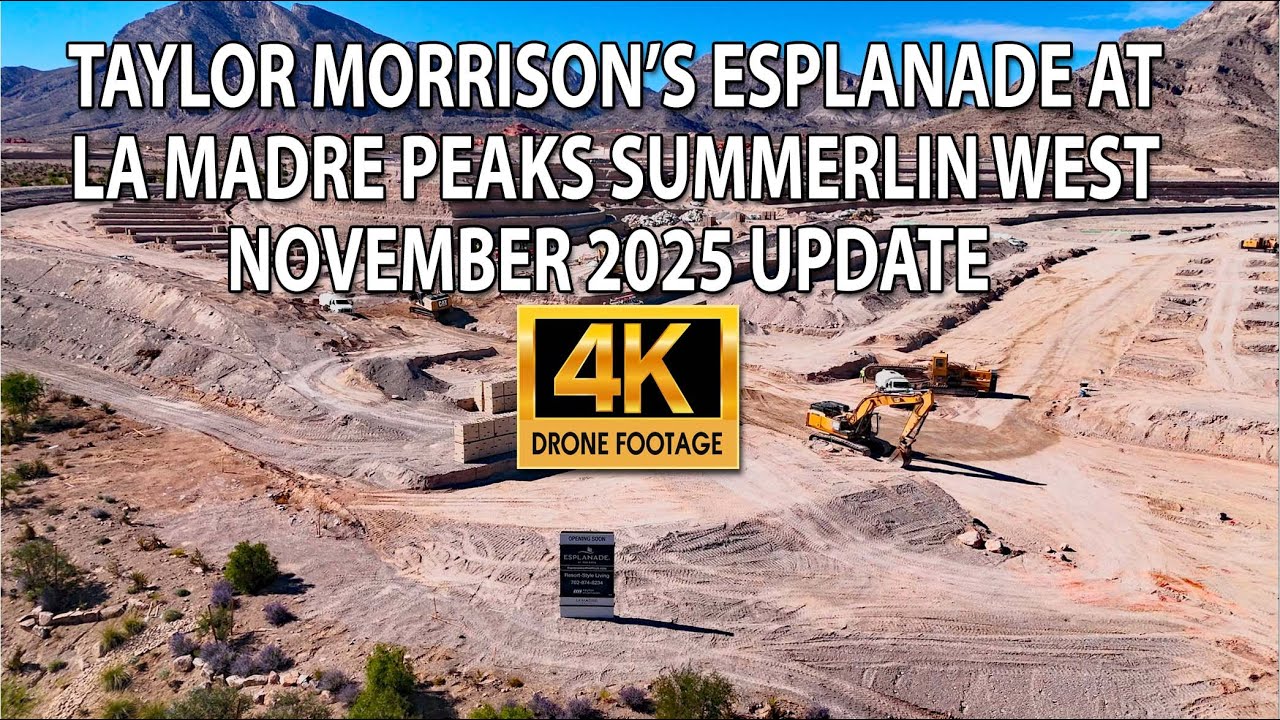 Taylor Morrison's Esplanade at La Madre Peaks Summerlin West November 2025 Update