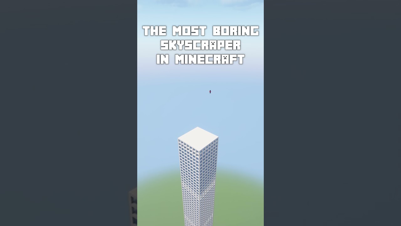 Building The Most Boring Skyscraper in Minecraft!  #minecraft #building #minecraftbuilding