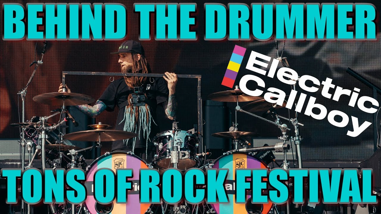 Behind the Drummer | Drumtech POV | Tons of Rock Festival | Electric Callboy Europe Festivals 2025