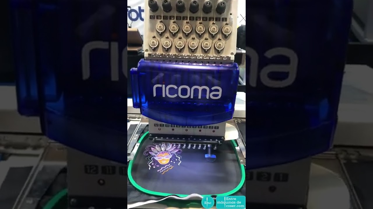 Bordadora Industrial Ricoma 1201TC de 12 agujas.