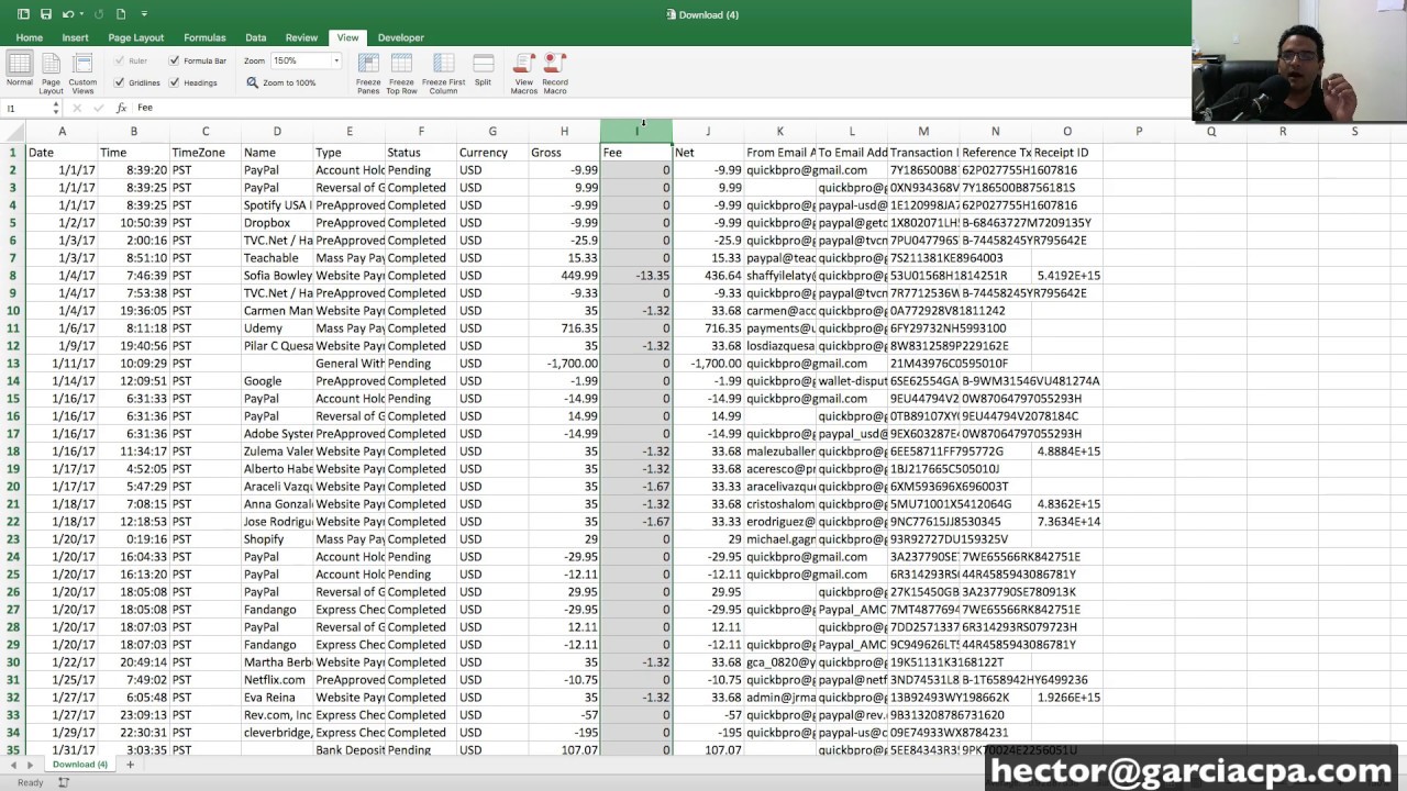 Download historical (beyond 12 months) PayPal Transactions into QuickBooks Online