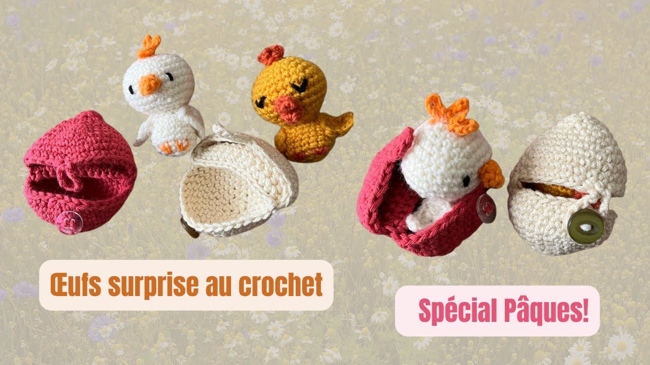 Tuto crochet facile Œuf Surprise **spécial pâques**