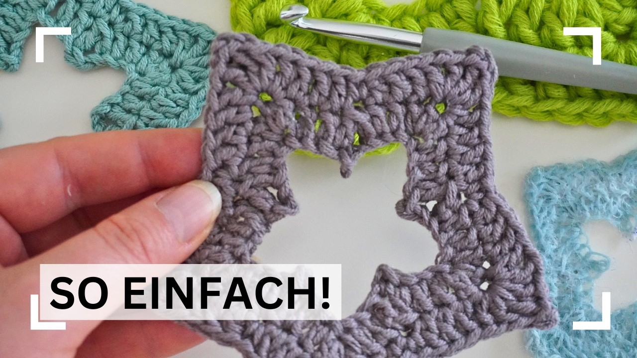 Weihnachtsstern häkeln ✨ Anleitung (nicht nur) für Anfänger | Stern häkeln leicht gemacht