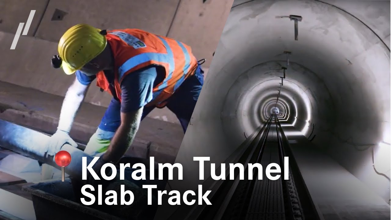 Building the Slab Track | Koralm Tunnel | Major Rail Project for &Ouml;BB