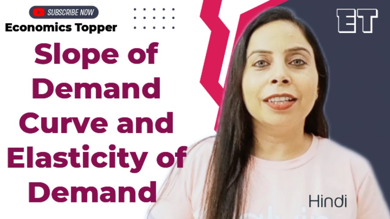 Slope of Demand Curve and Elasticity of Demand Curve ll Gouri Singh ll Economics Topper ll