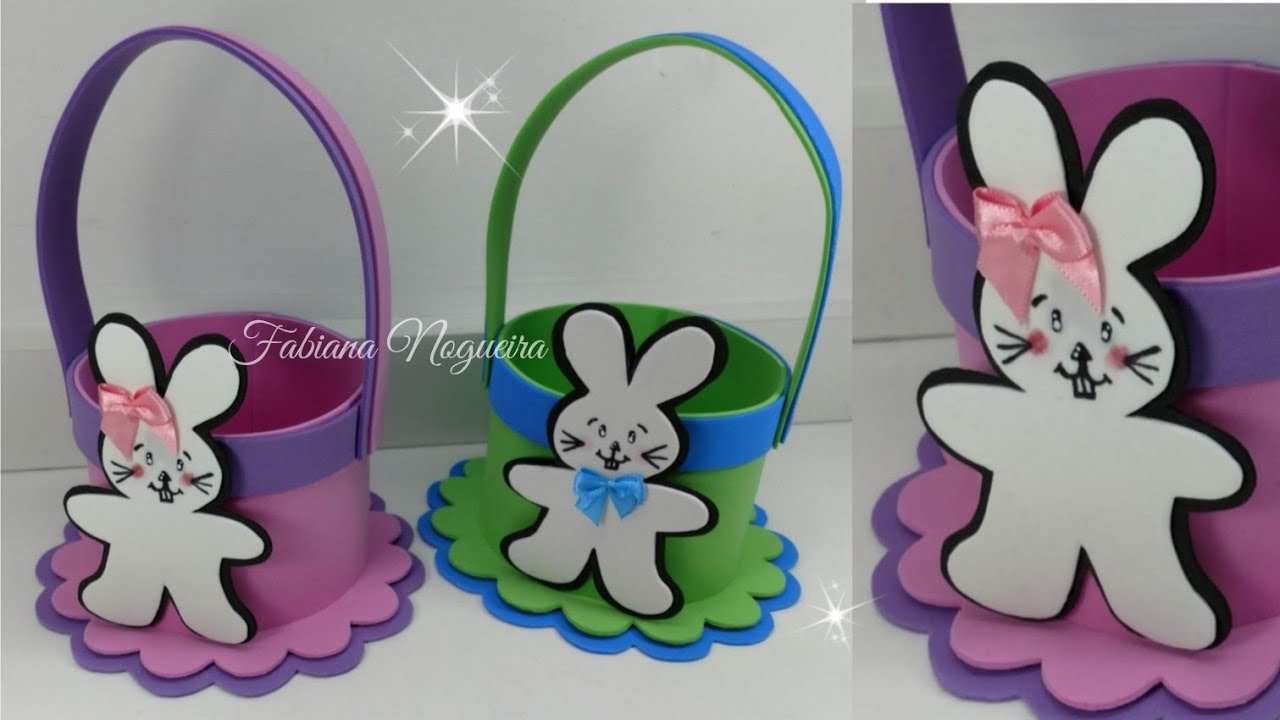 Cesta de EVA de Páscoa 🐰🐇💖