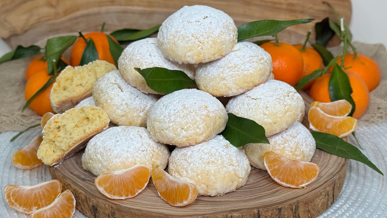 Biscotti al Mandarino morbidi e profumati