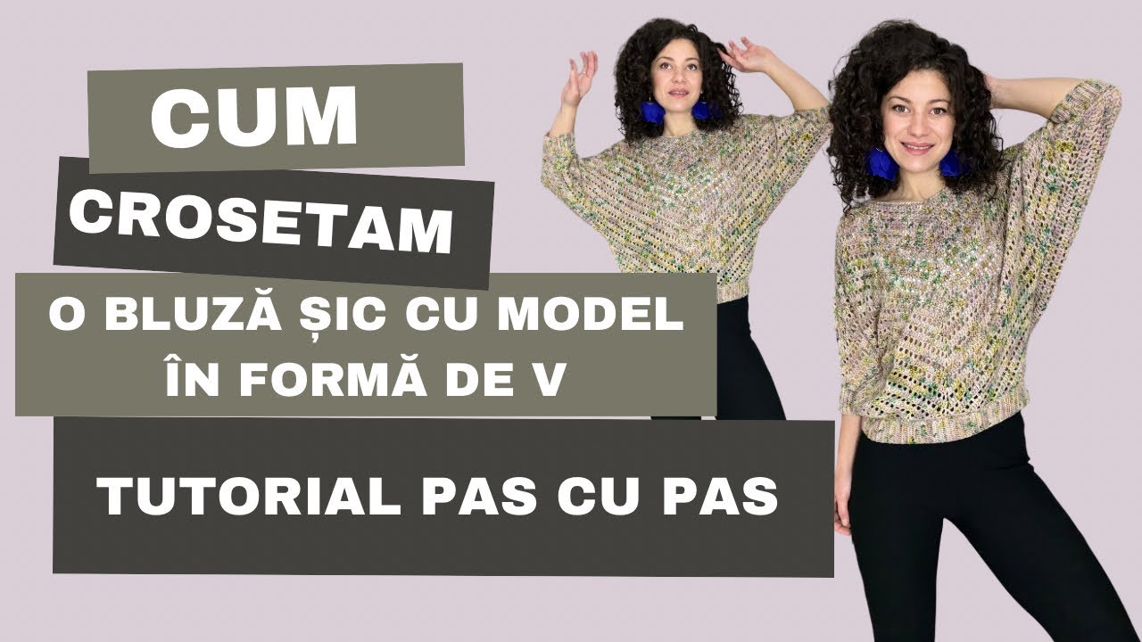 Bluză Croșetată DIY: Învață să croșetezi un model în V la modă!