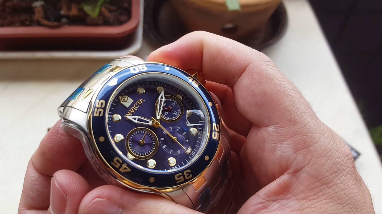 Relógio invicta  pro  diver 0077 cronógrafo original na  altarelojoaria