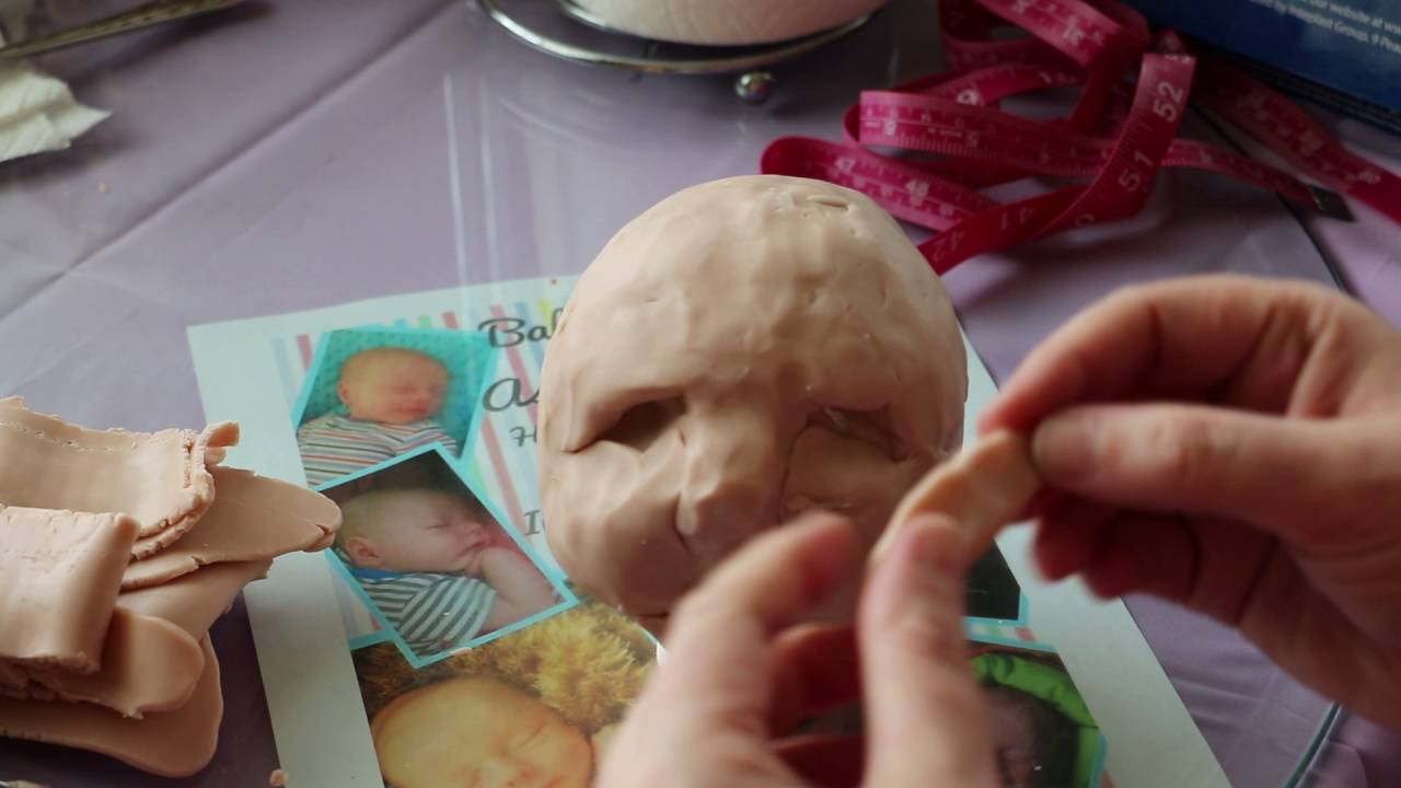 sculpting a head part 4- silicone doll making