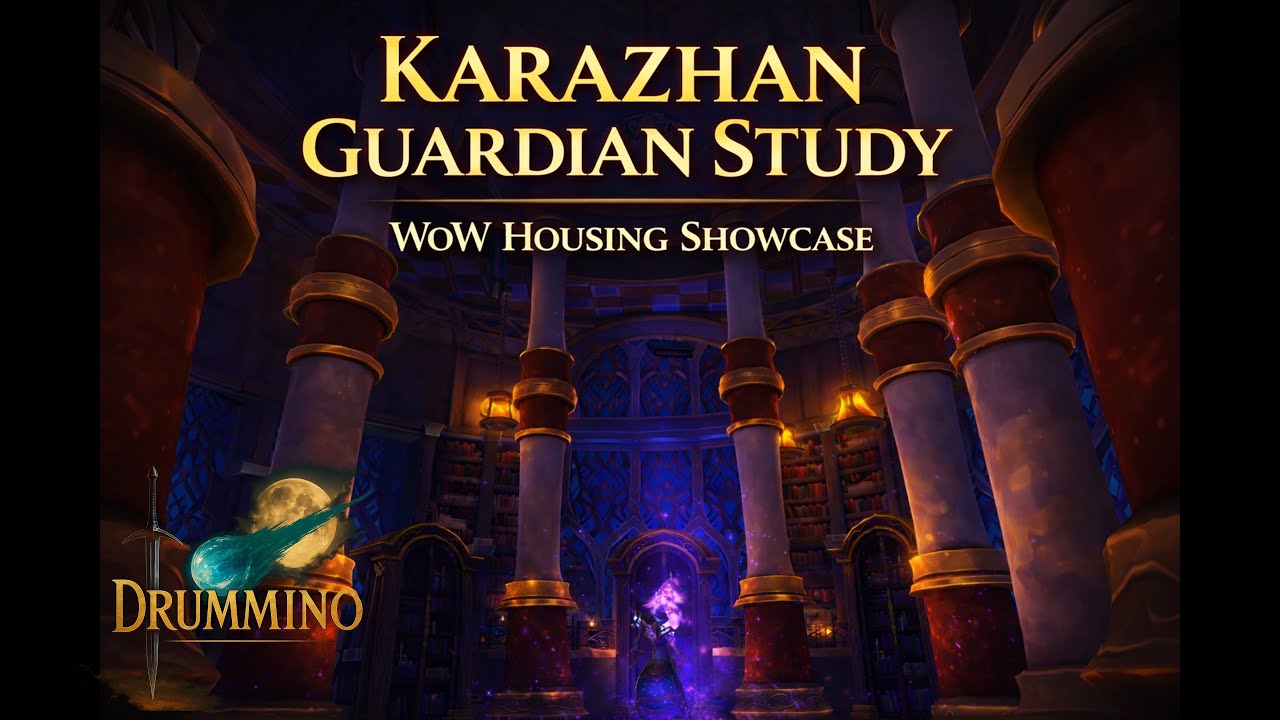 I Built Karazhan’s Guardian Study in WoW Housing (Mage Tower Build)