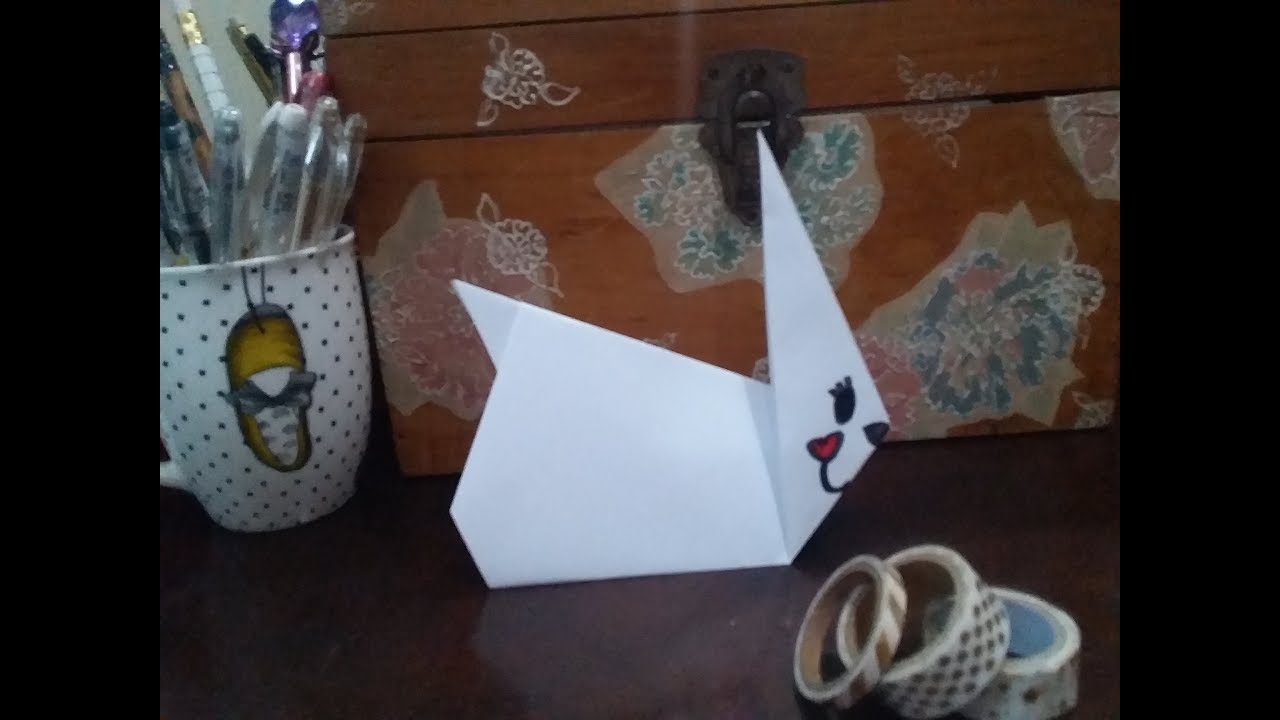 Lembrancinha de Páscoa Dobradura de Coelho Super Simples Para Fazer Com As Crianças