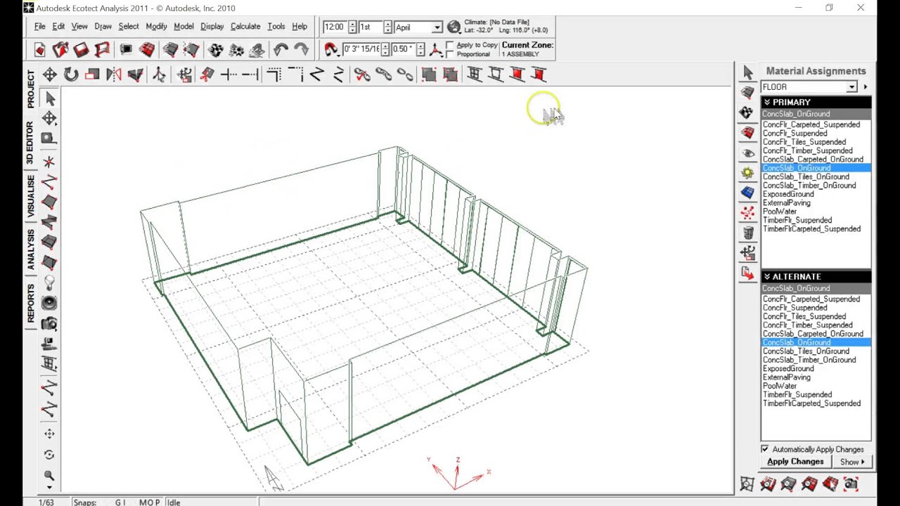 Acoustics in Ecotect