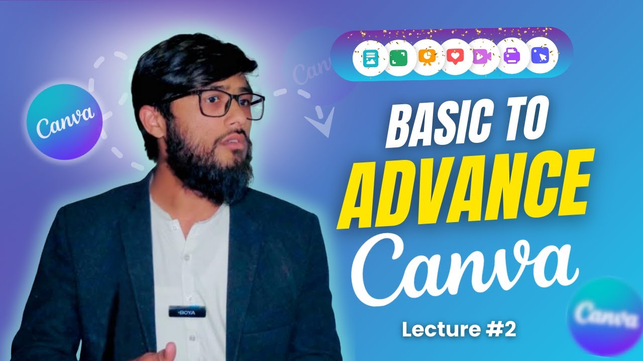 Canva Full Course Class 2 | Essential Tools Explained | Text to Animations \