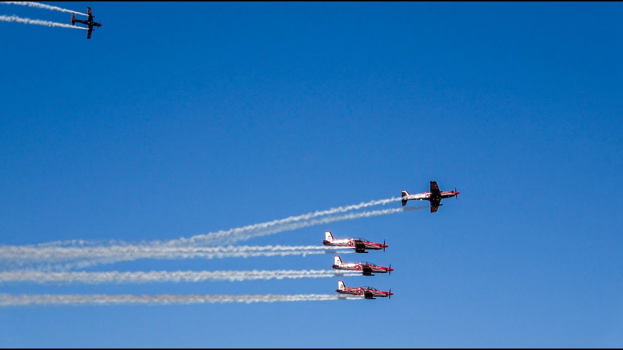 RAAF PC-21 Roulettes Flyby - Landing and Takeoff at Bendigo Airport!