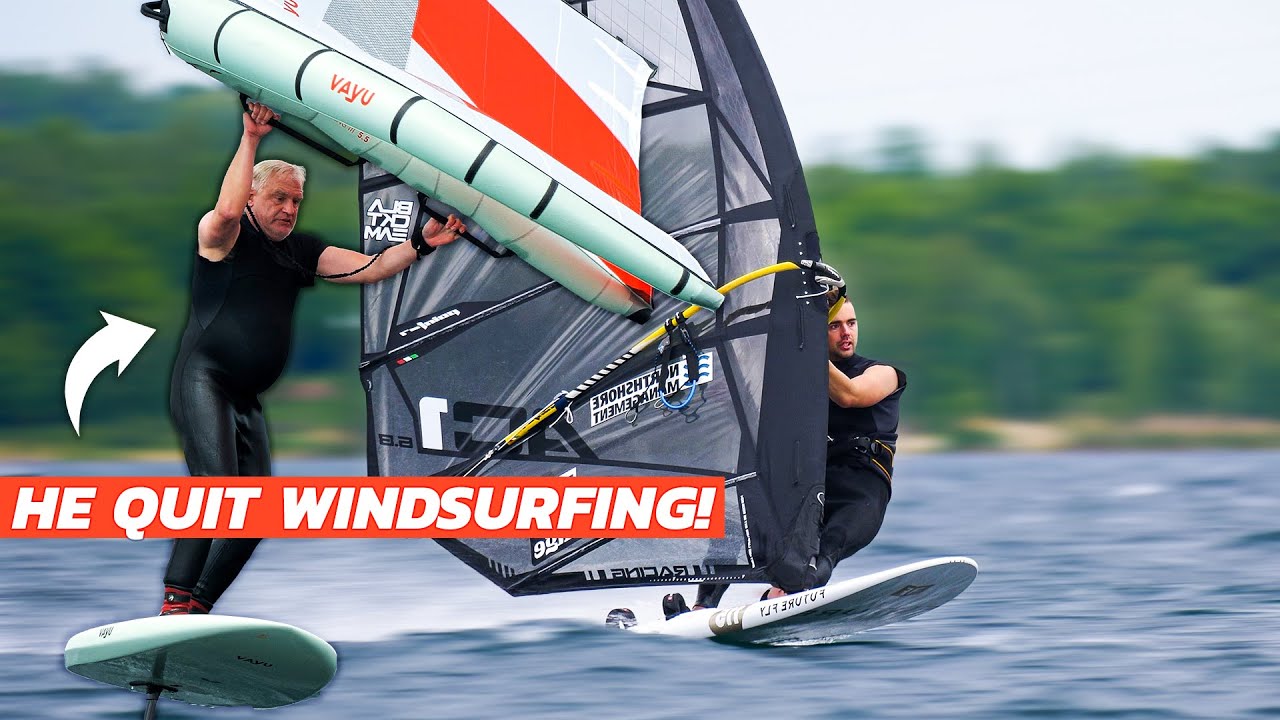 Will My Dad Return to Windsurfing after 7 Years of Wingfoiling?!