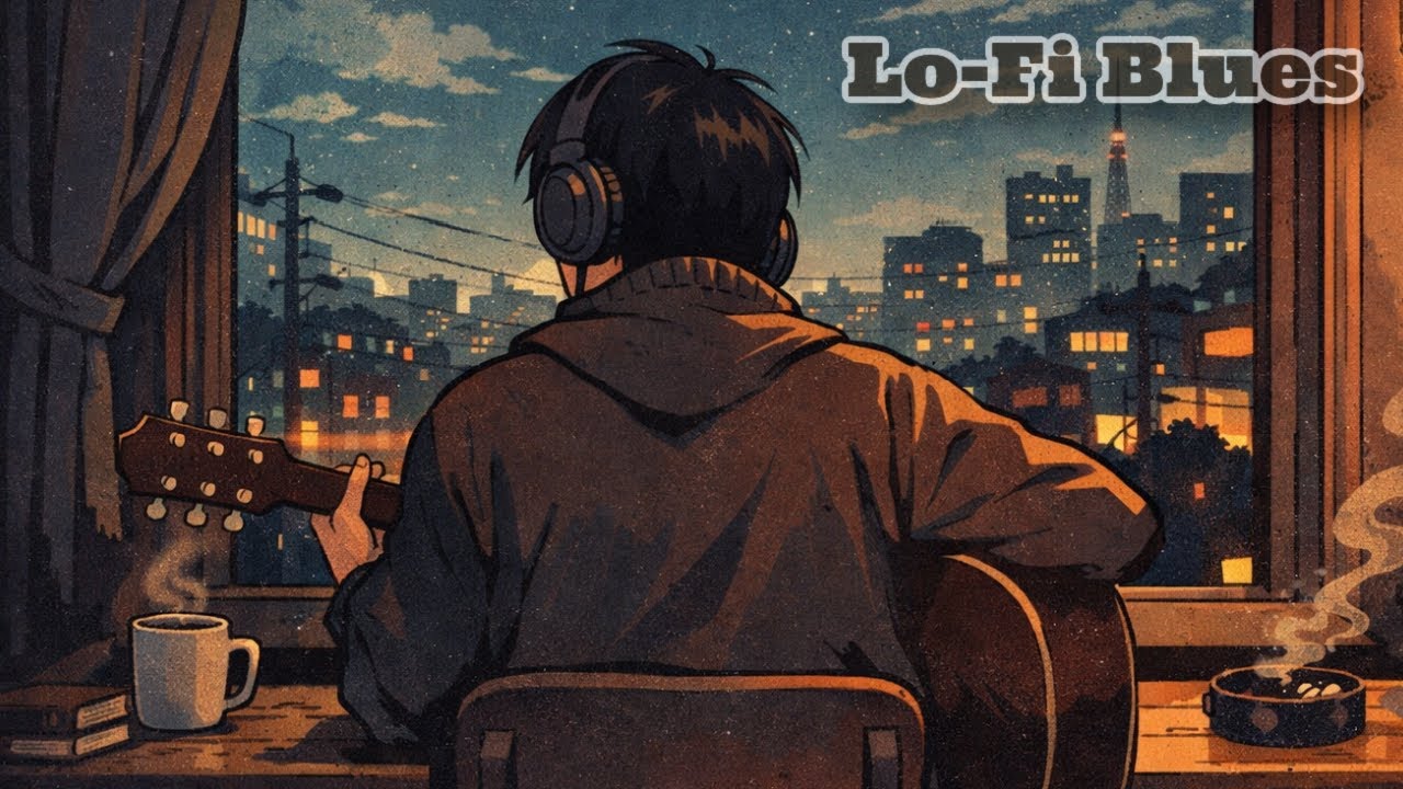 Miles Between Yesterday and Now | Lofi Blues for Late Night Focus & Relaxation