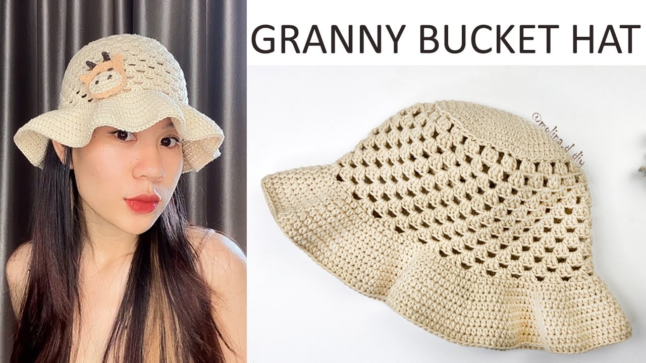 Easy Crochet Granny Stitch Bucket Hat Tutorial | Crochet Bucket Hat DIY