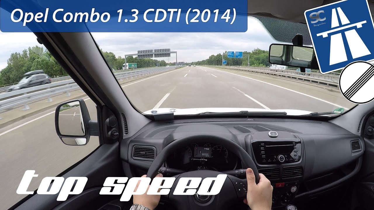 Opel Combo 1.3 CDTI (2014) on German Autobahn - POV Top Speed Drive