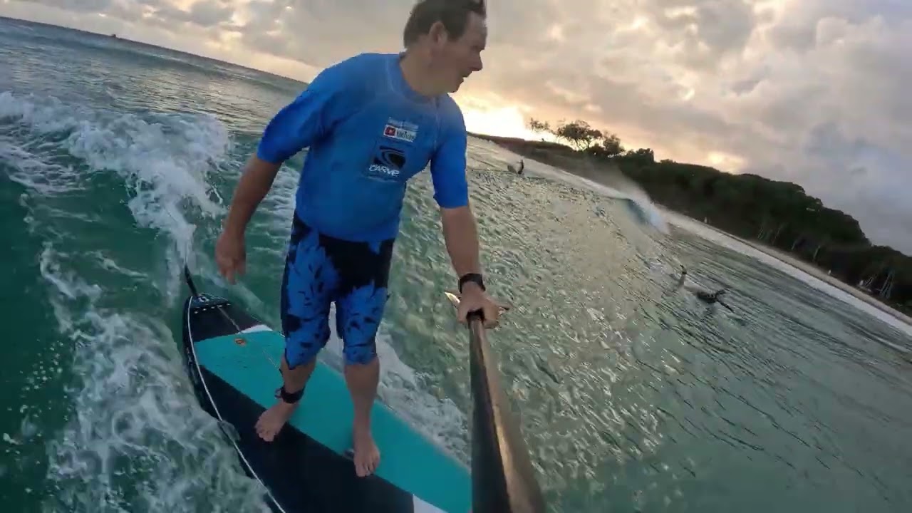 Supping Cylinder , Doesn't have to be big to have fun . Sup & surfing