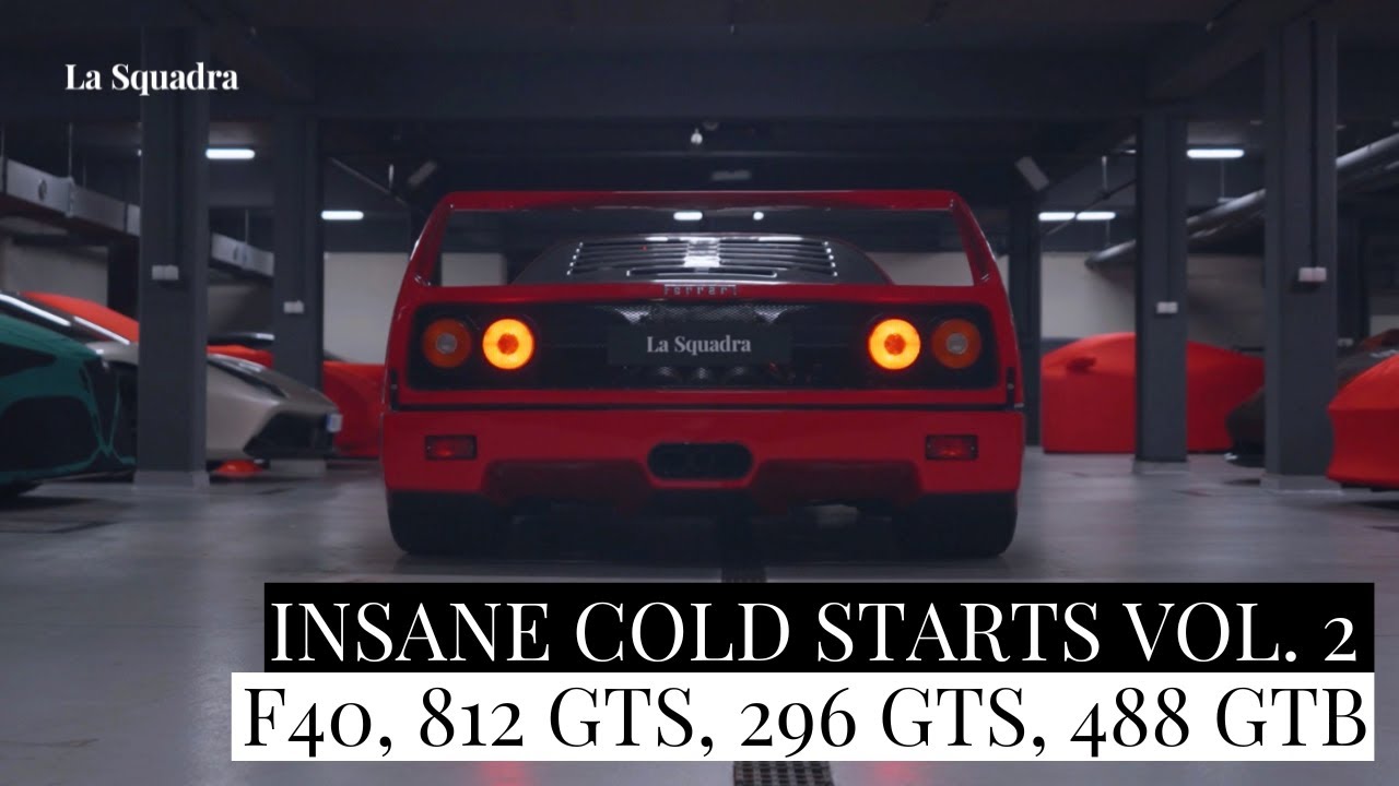 EPIC COLD STARTS - PART II [F40, 812 GTS, 296 GTS, 488 GTB and... old BMW?!] 4K, HQ SOUND!