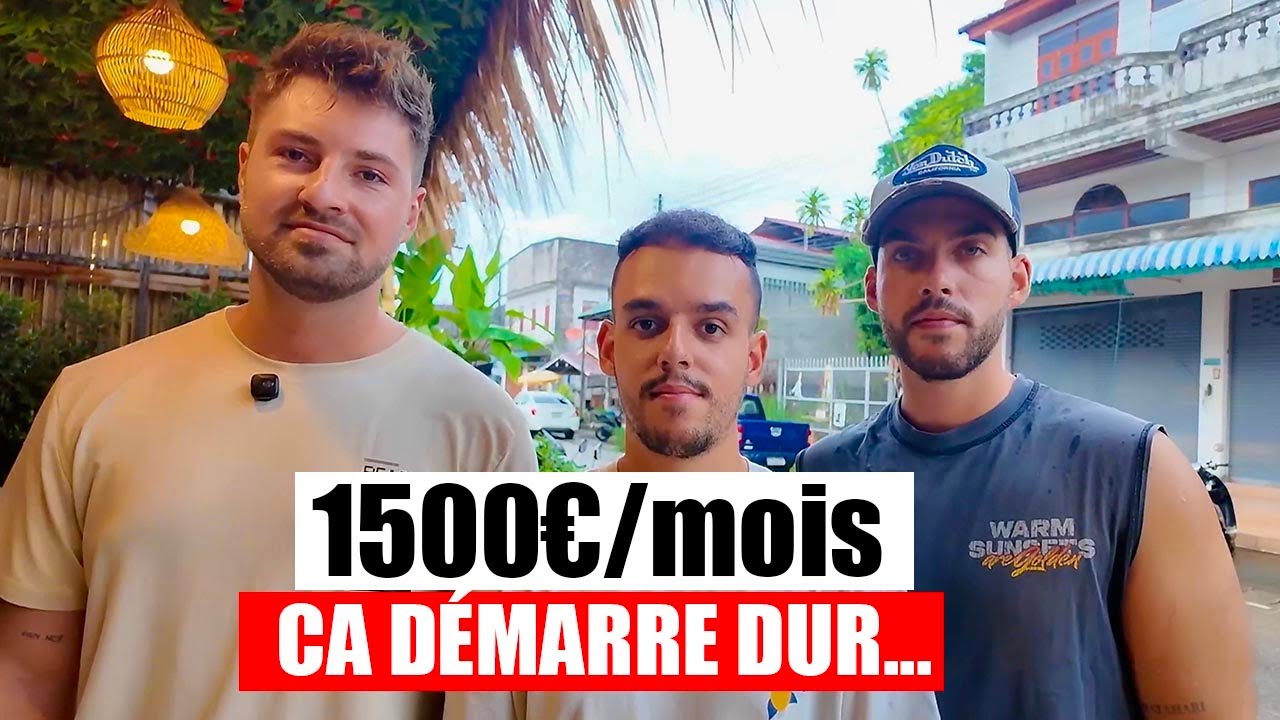 3 amis, 10.000€, ils ouvrent un Hotel Restaurant en Thaïlande.
