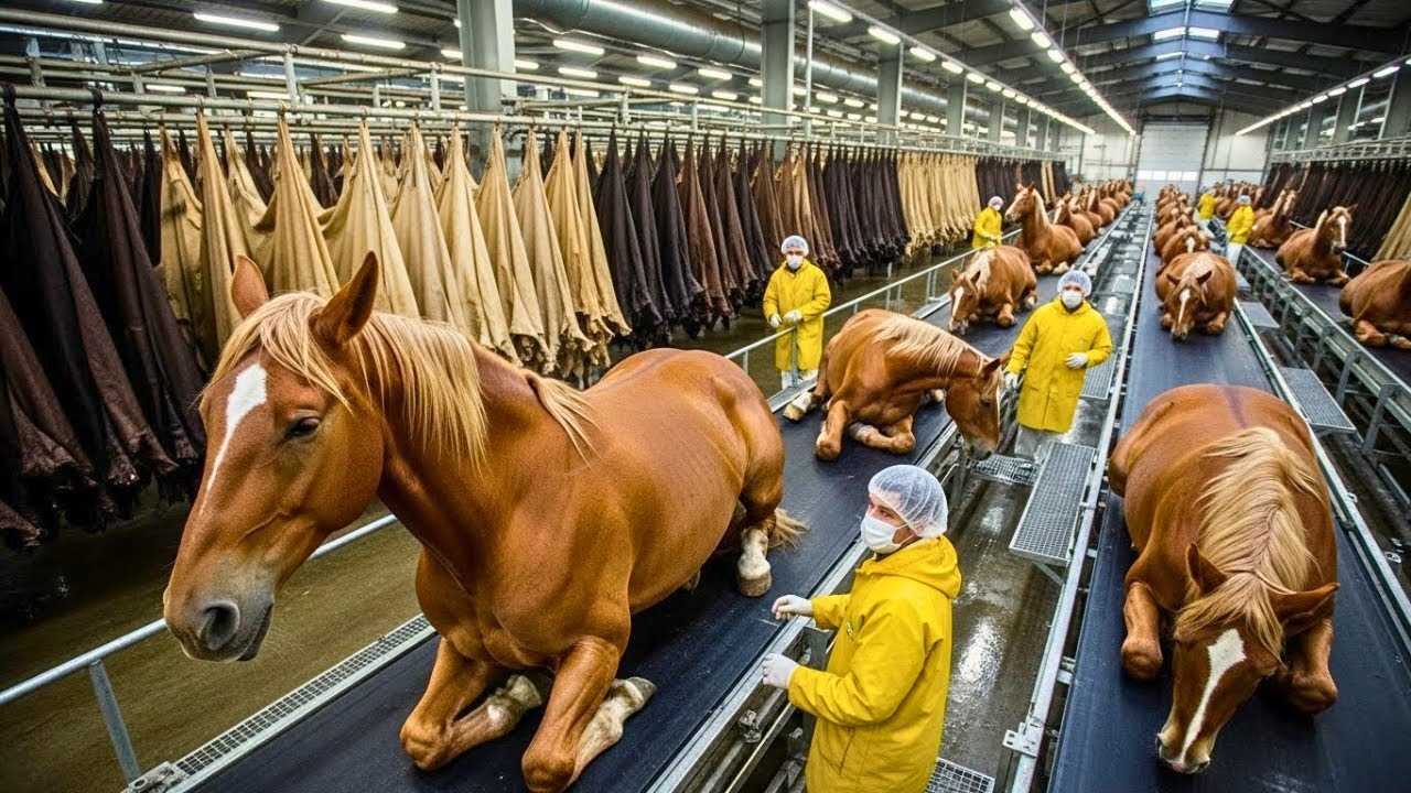 Inside the Horse-Leather Factory: From Raw Horse Hide to High-End Accessories | Full Process