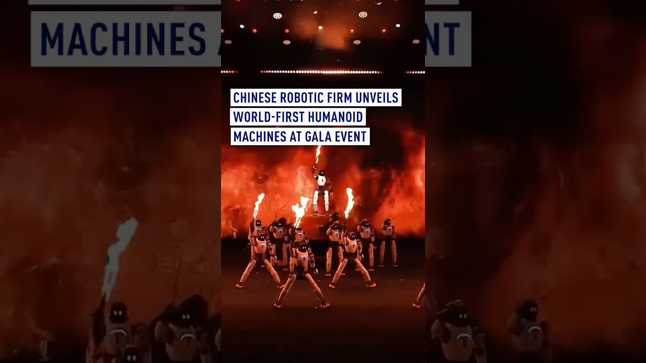Chinese robotic firm unveils world-first humanoid machines at gala event
