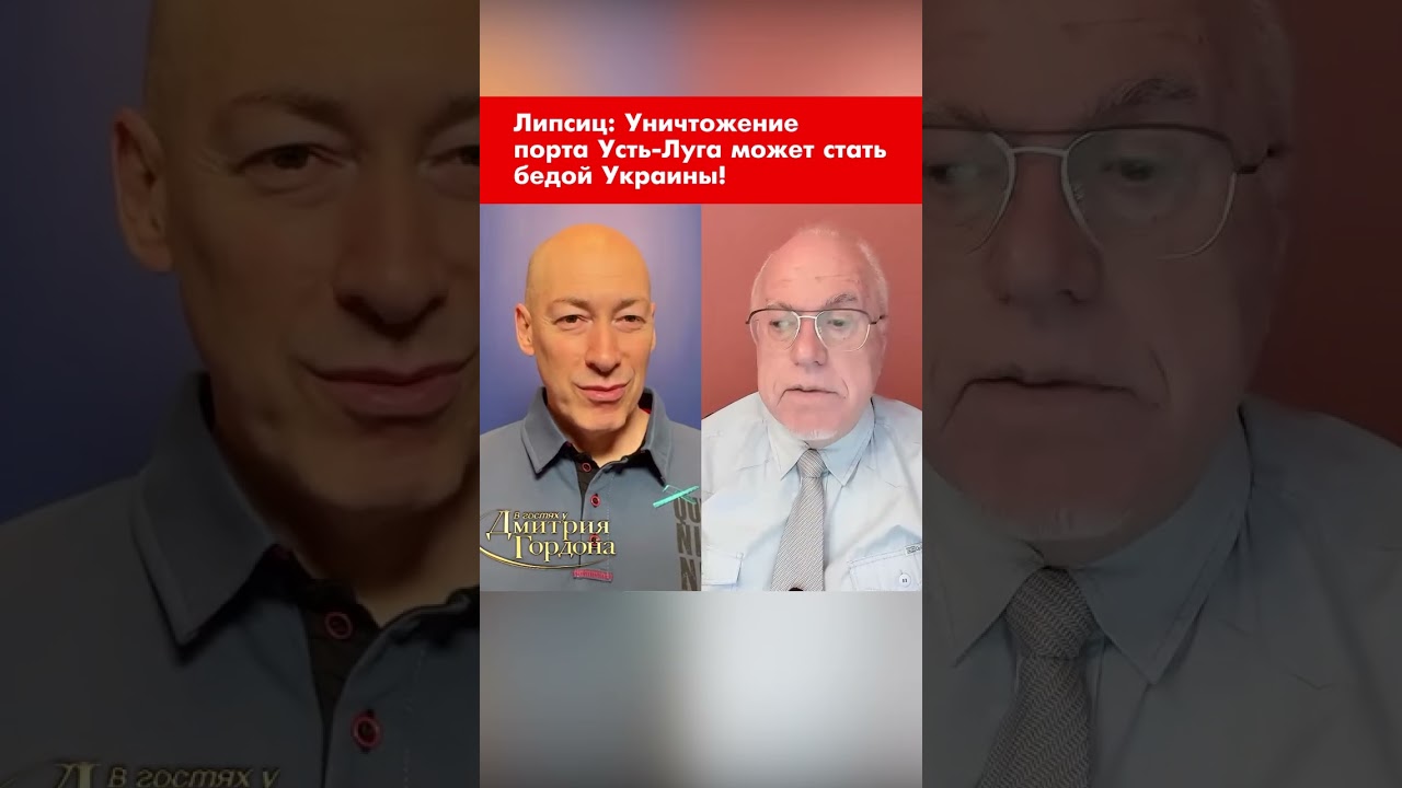 Липсиц: Уничтожение порта Усть-Луга может стать бедой Украины! #shorts