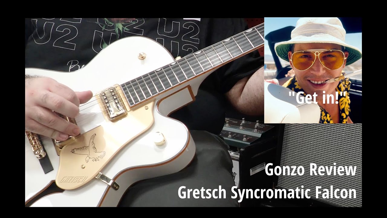 Gonzo Review |  @Gretsch Guitars  Syncromatic Falcon #gretschguitars #whitefalcon
