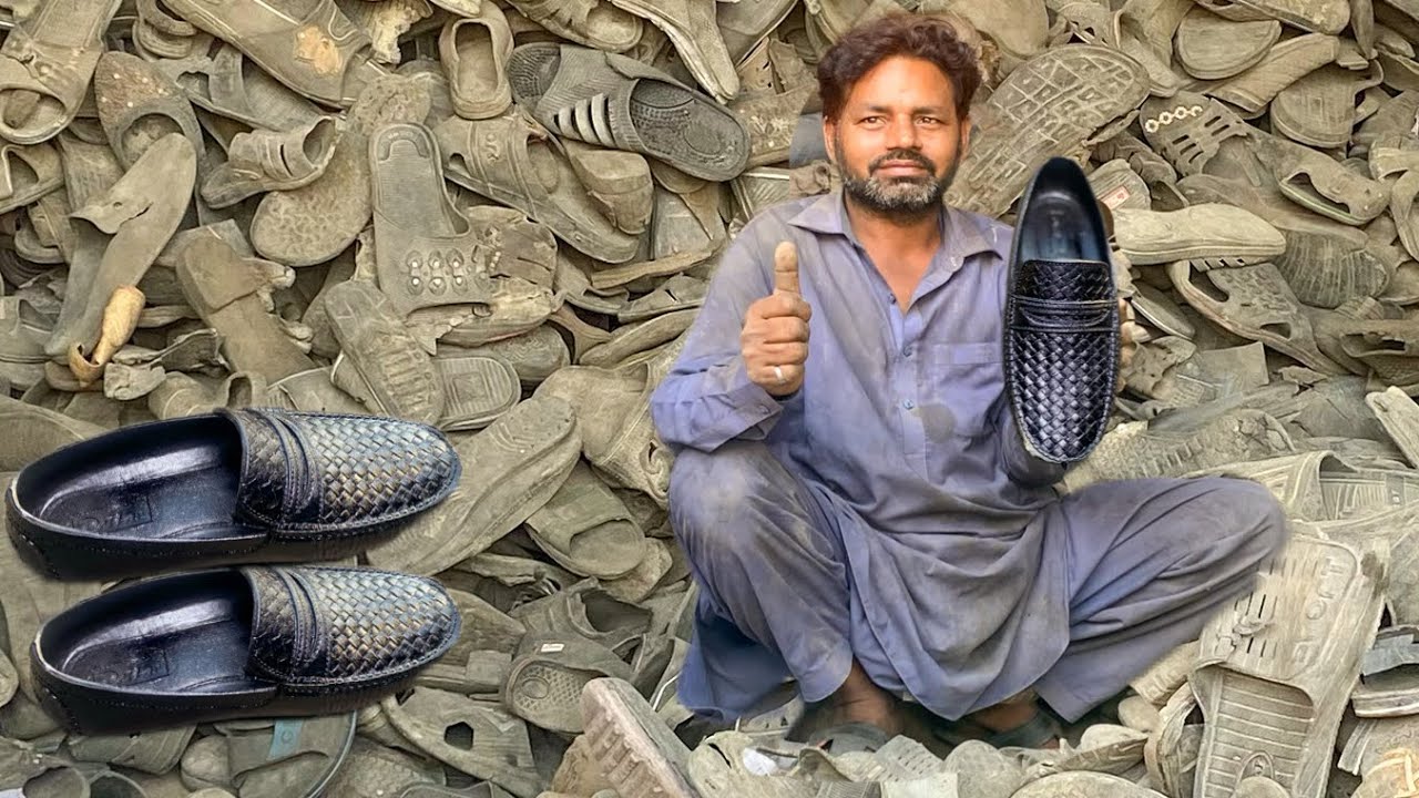 How old plastic Shoes are recycled to make new shoes|Amazing recycling process of old plastic shoes|