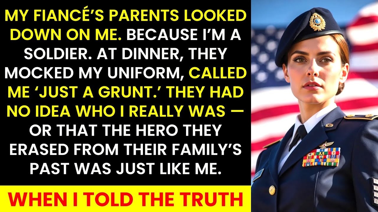 My Fiancé’s Parents Judged Me for Being a Soldier — Until They Learned Who I Really Was
